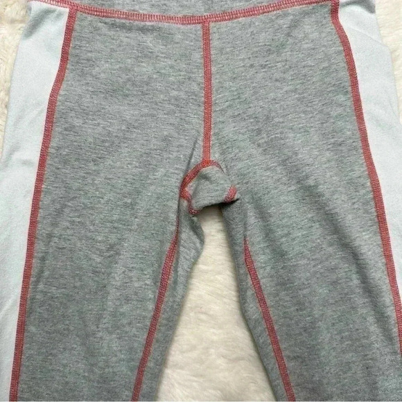 GAP Brushed Jersey Sweatpants  / Leggings Grey / White / Red Size Small - Picture 3 of 16